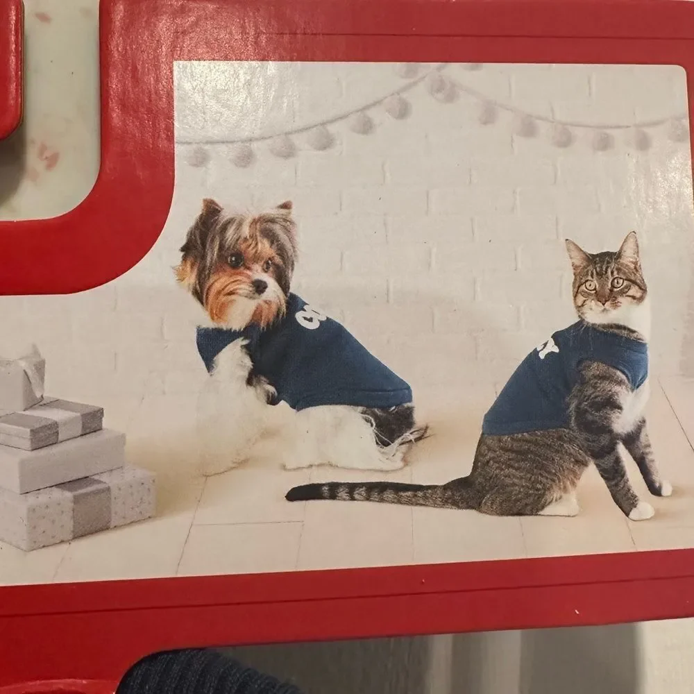 WonderShop Small Cozy pet sweater navy blue Cat Dog